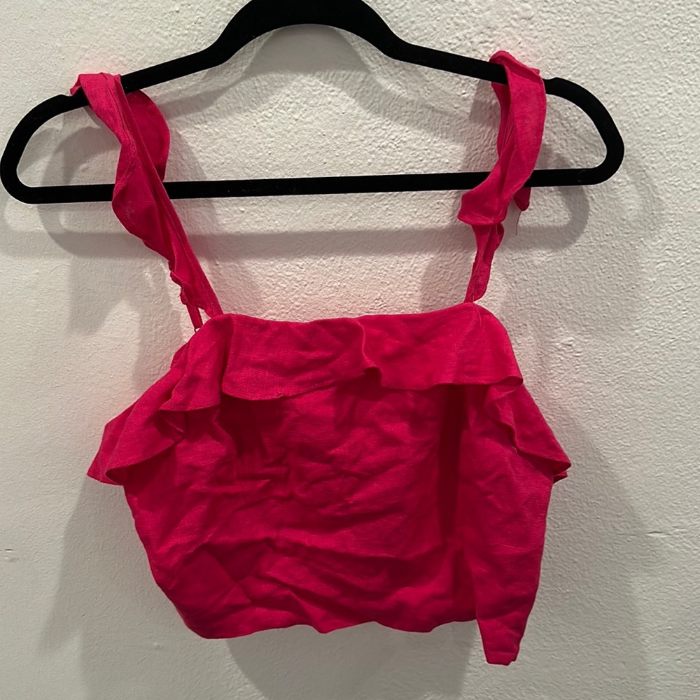 Pink crop top